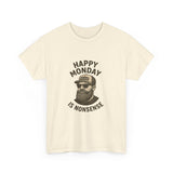 Stylish Unisex Cotton Tee - 'Happy Monday is Nonsense' image 12