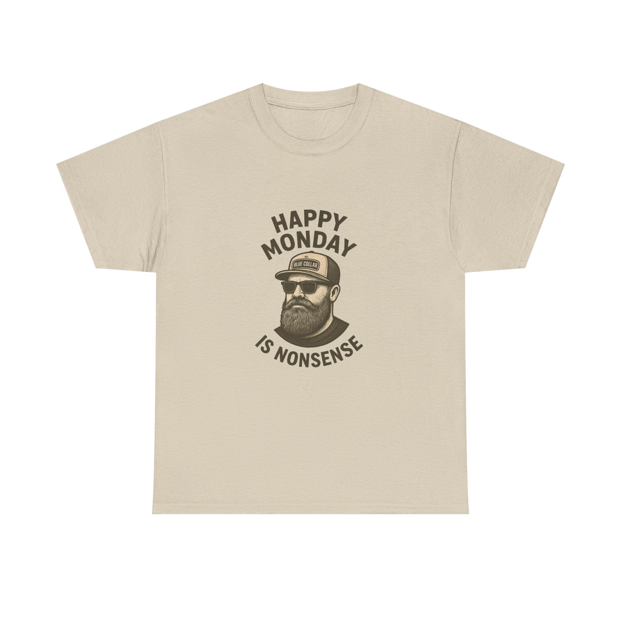 Stylish Unisex Cotton Tee - 'Happy Monday is Nonsense'
