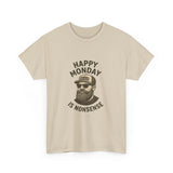 Stylish Unisex Cotton Tee - 'Happy Monday is Nonsense' image 4