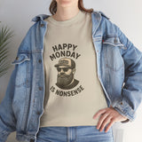 Stylish Unisex Cotton Tee - 'Happy Monday is Nonsense' image 10